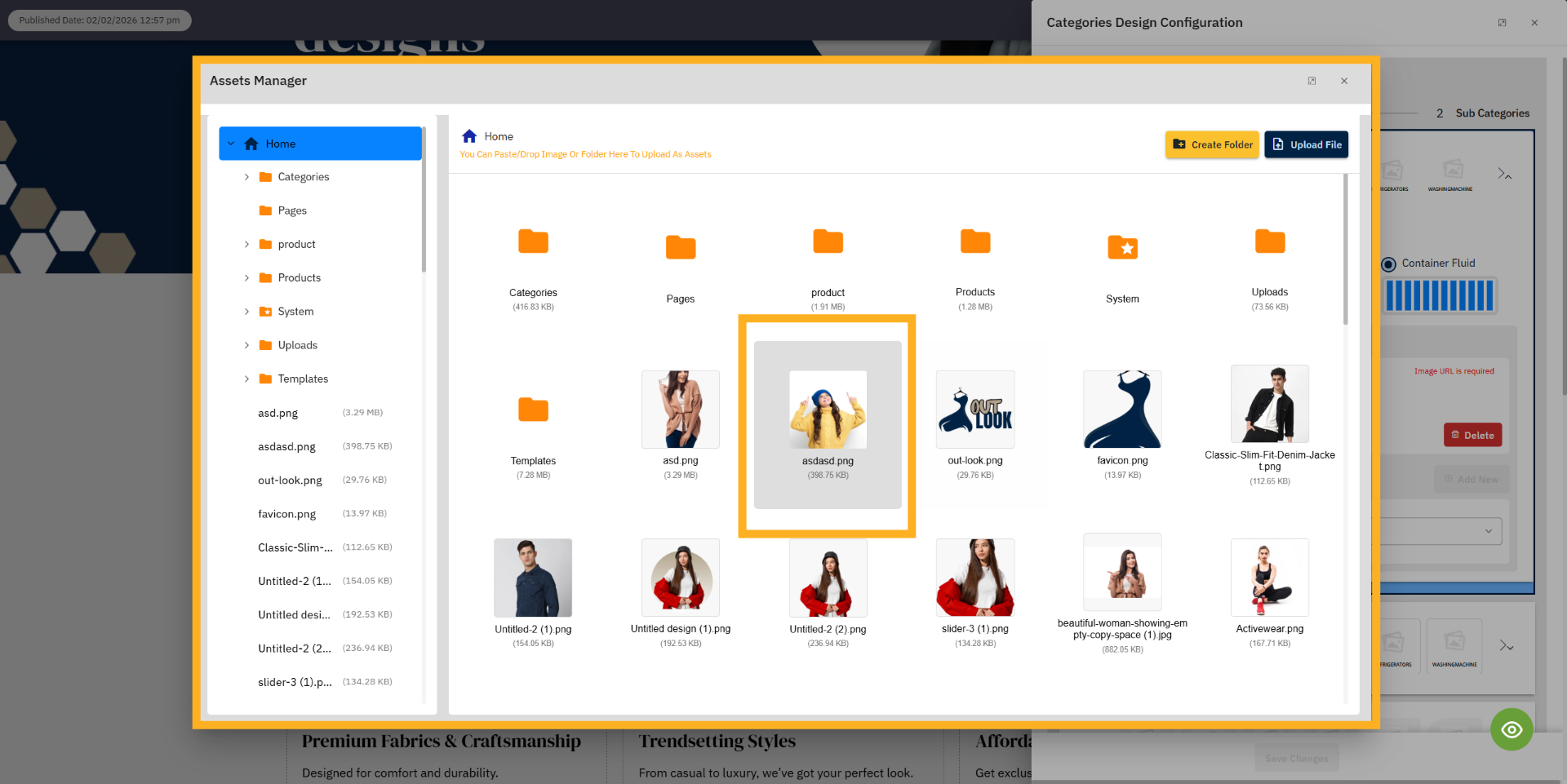 Select Background Image