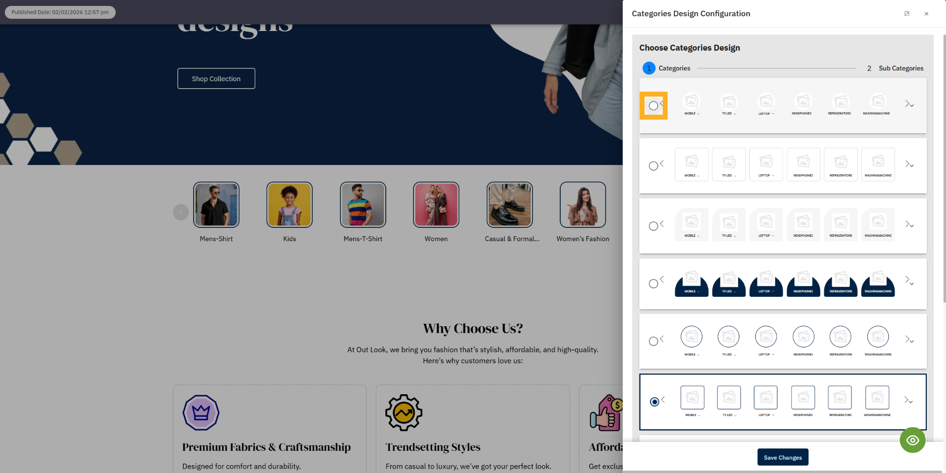 Access Design Settings
