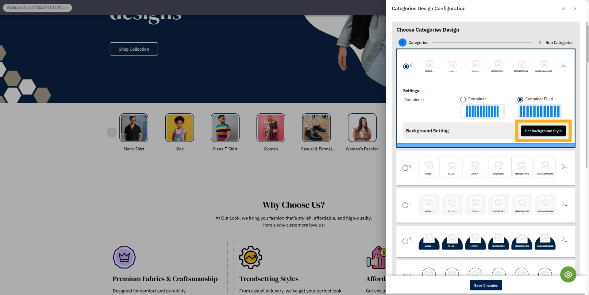 Open Background Style Again