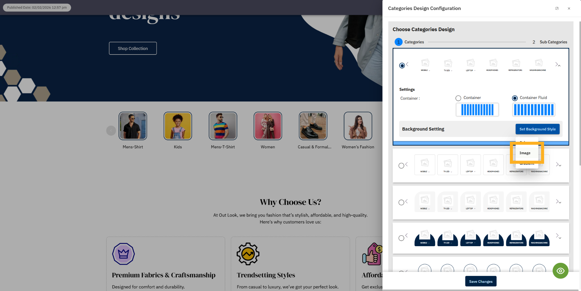 Select Image Background
