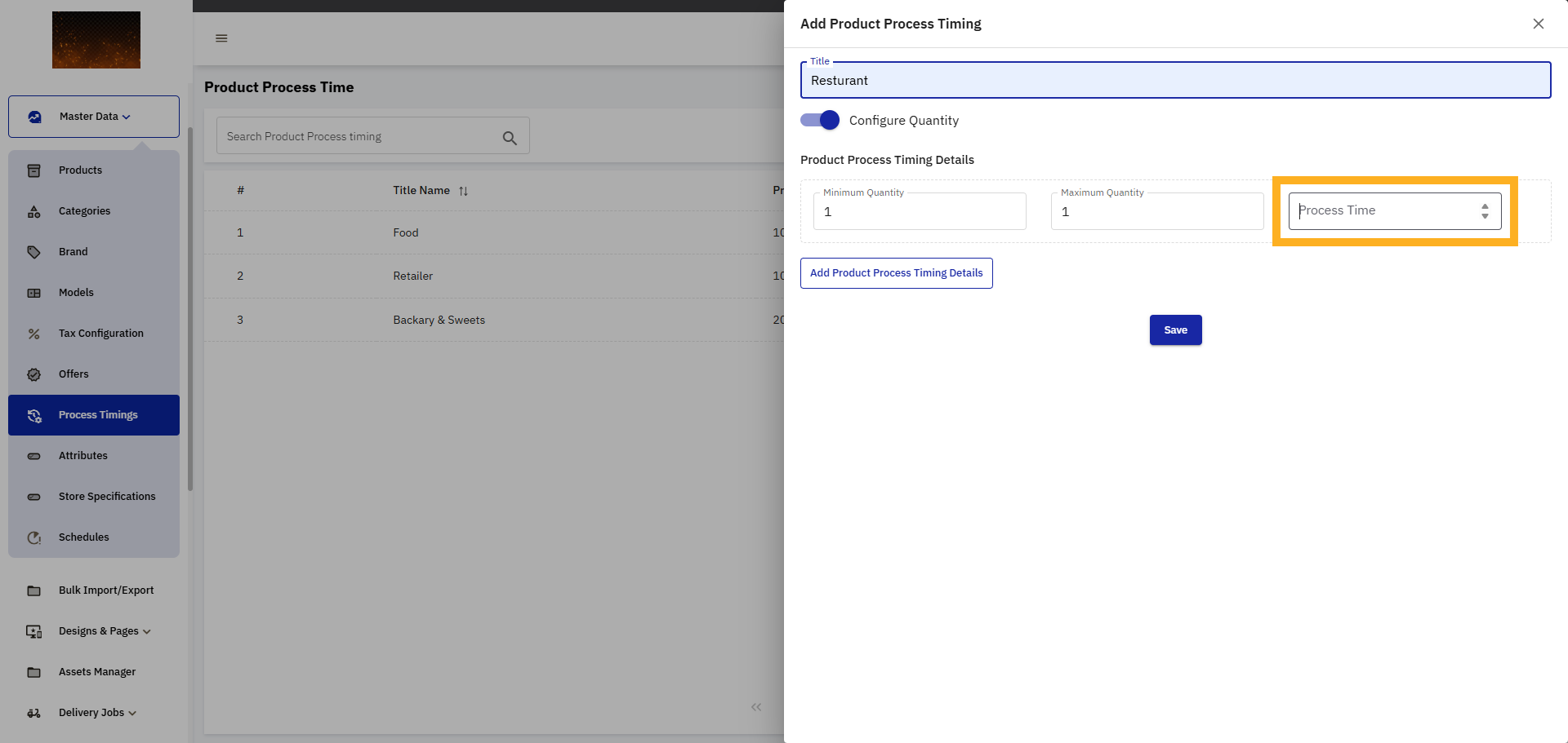 Select Time Input Field