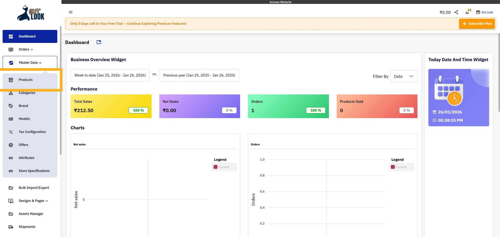 Select Products Section