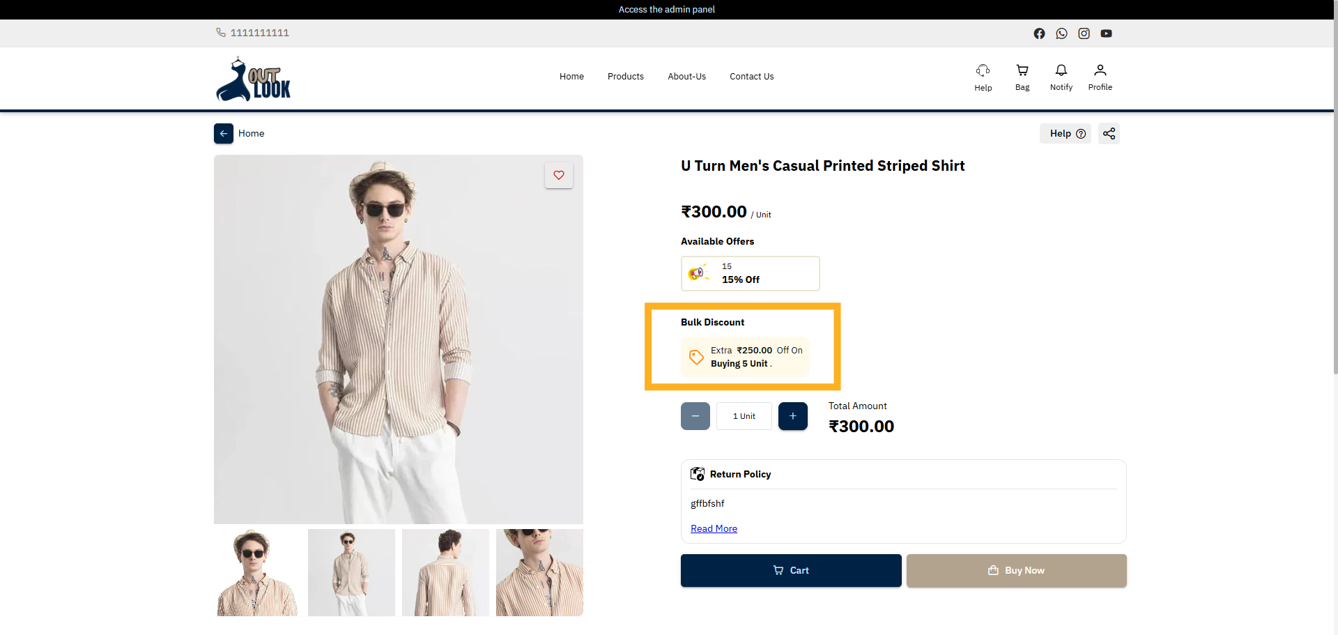 Review Bulk Discount Details