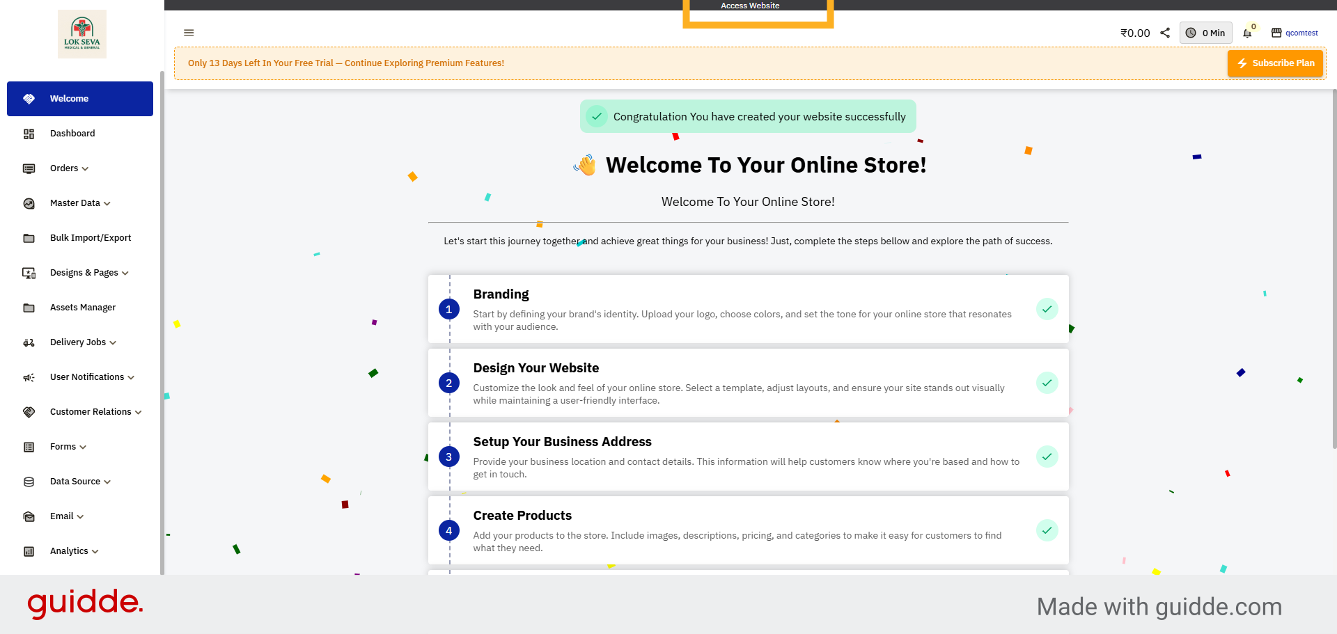 Click Access Website