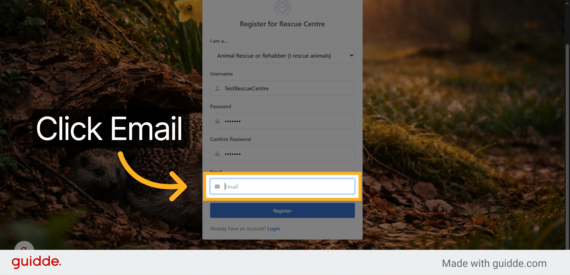Select Email Field