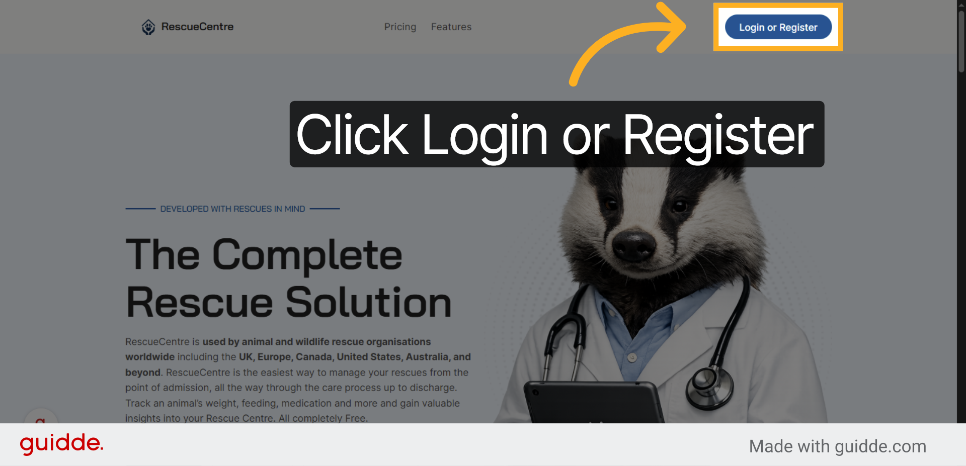Access Login or Registration