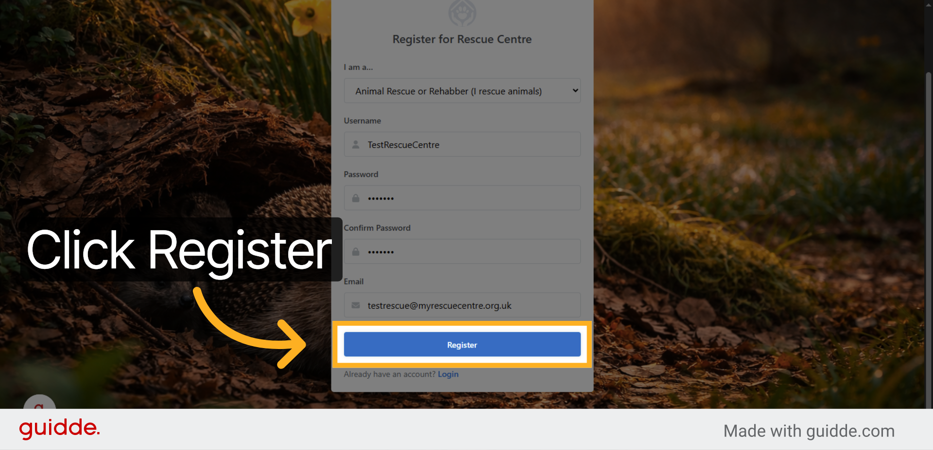 Submit Registration