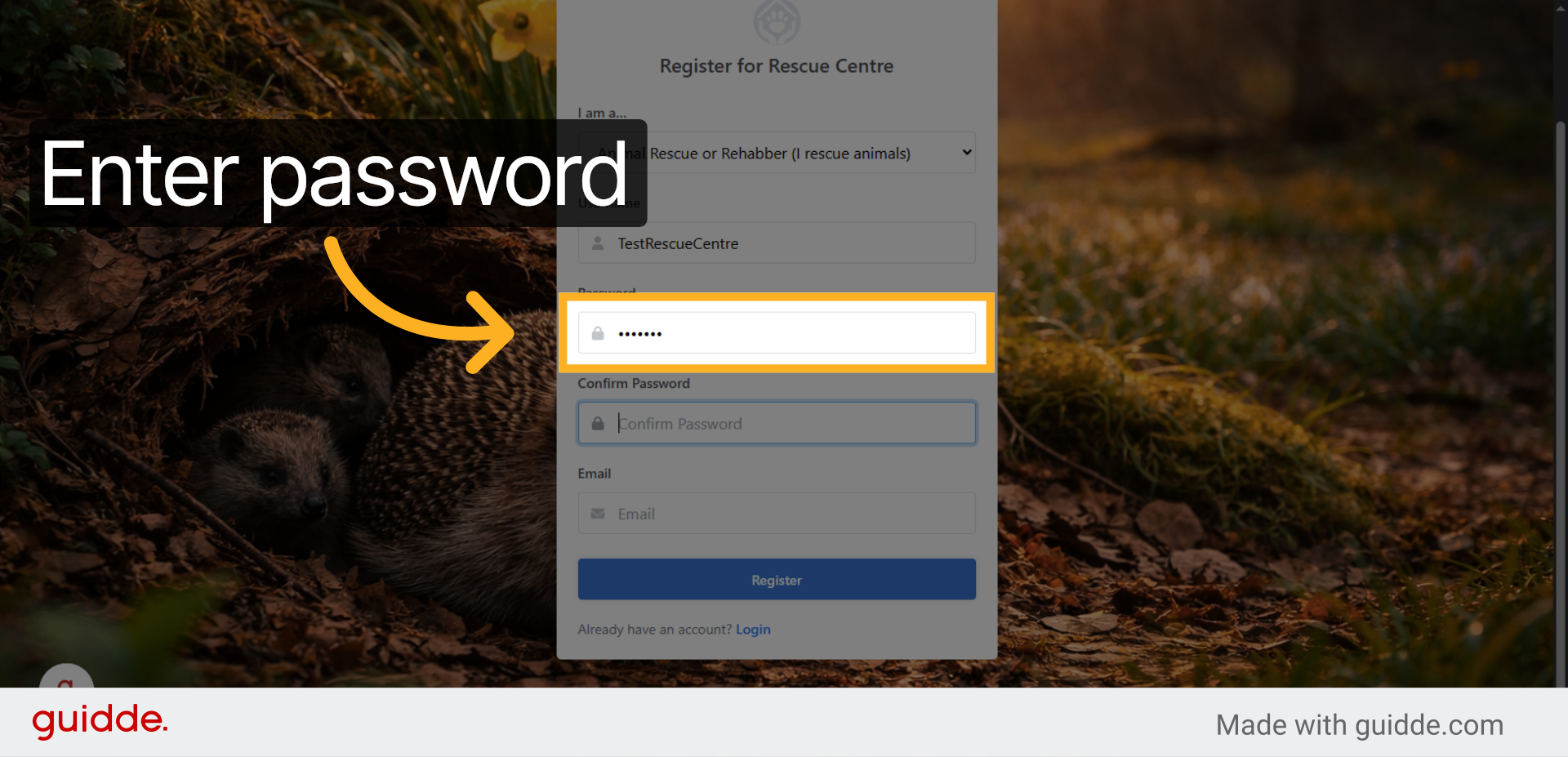 Enter Password