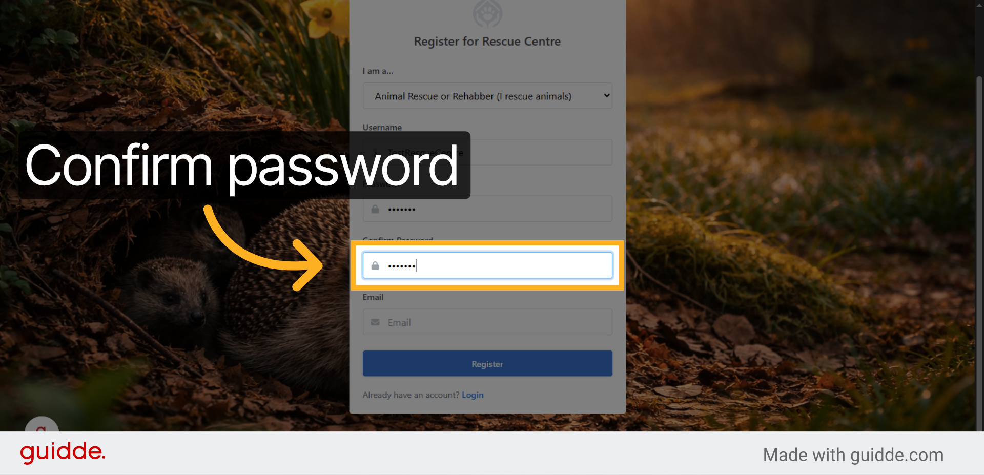 Confirm Password
