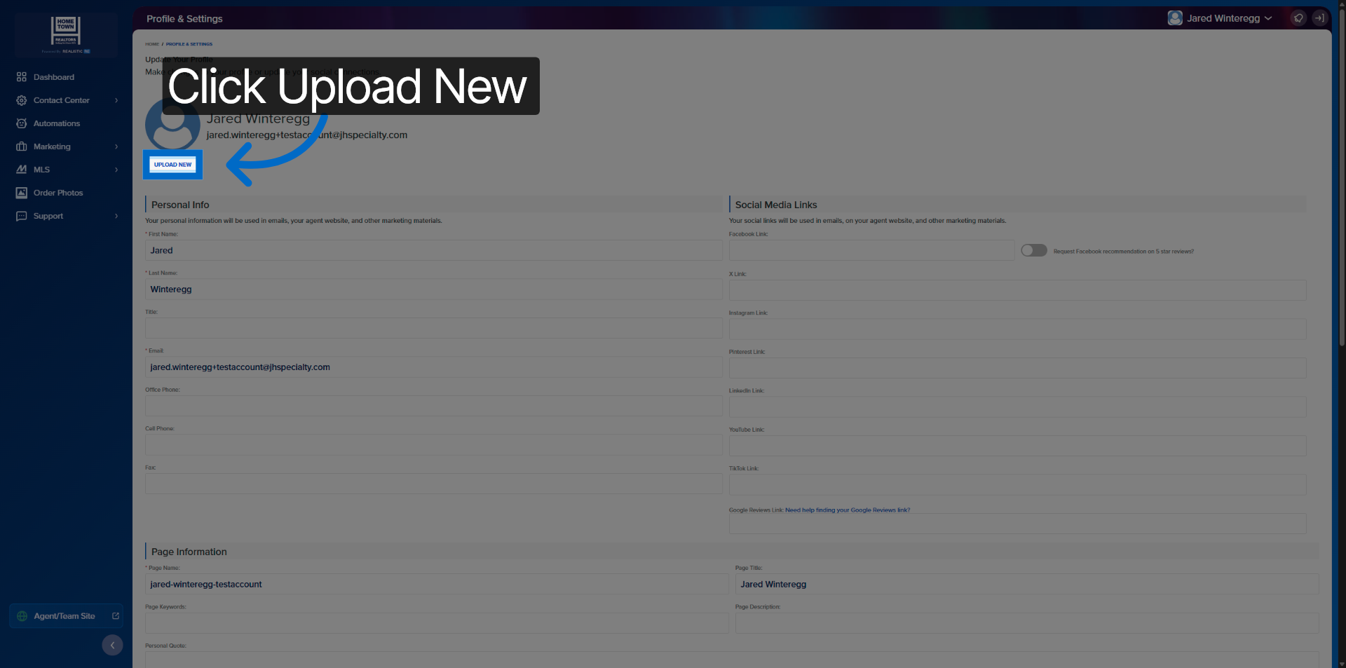 Initiate Image Upload