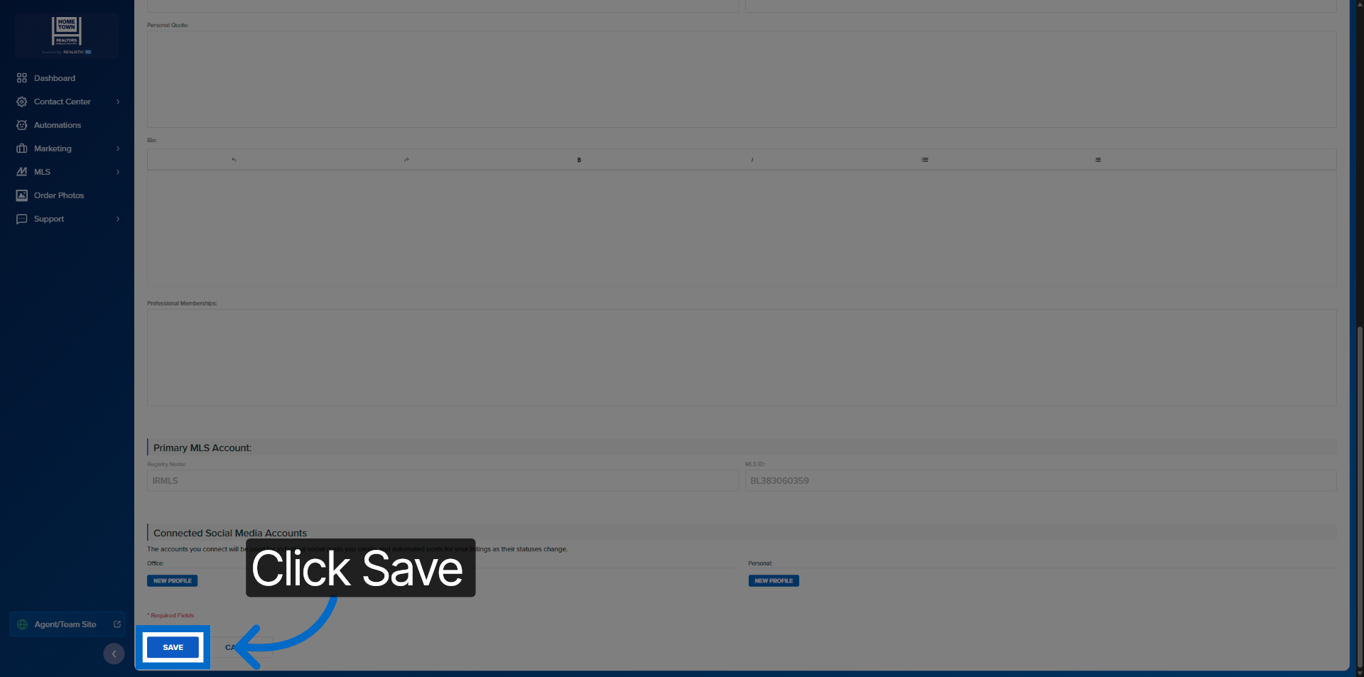 Save Profile Image