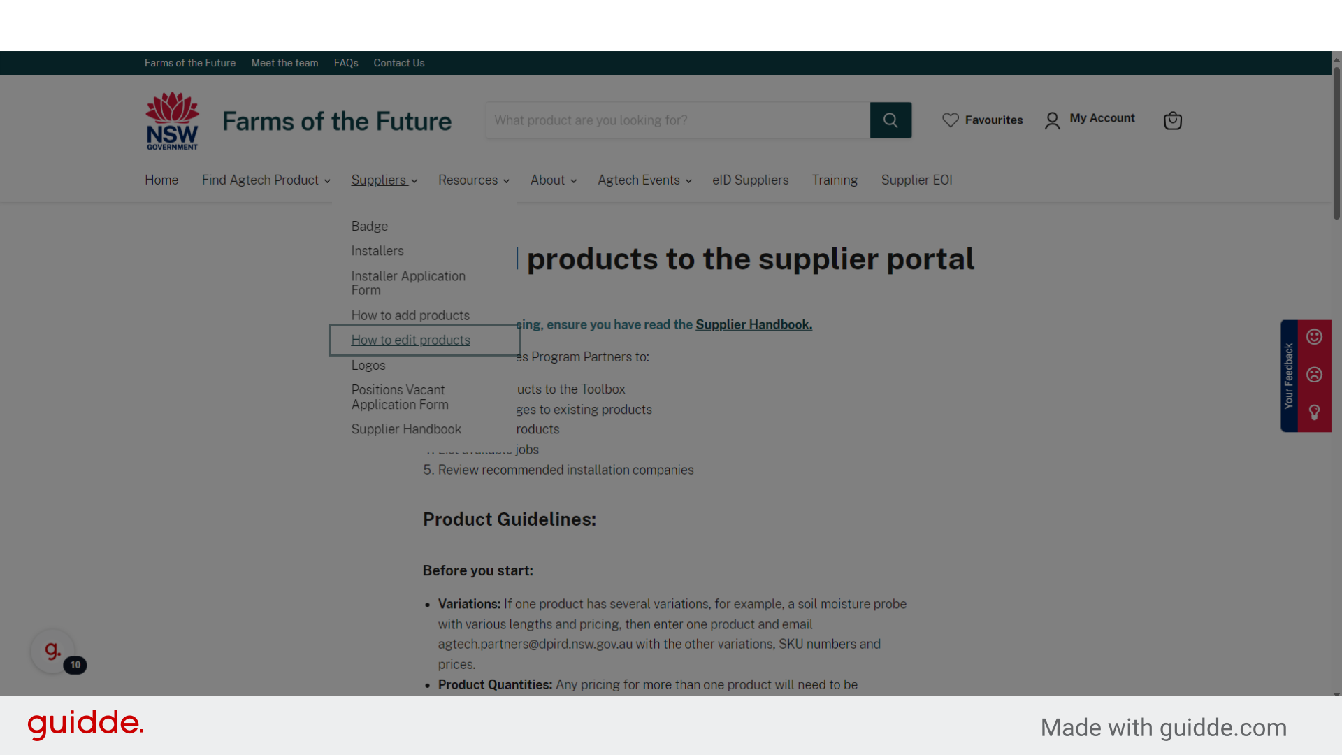 Click 'How to add products'