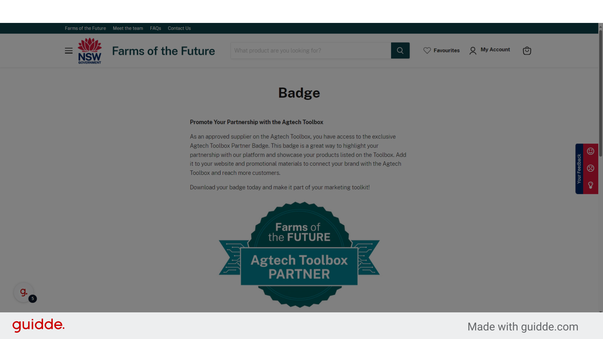 Download Badge and Click 'Menu