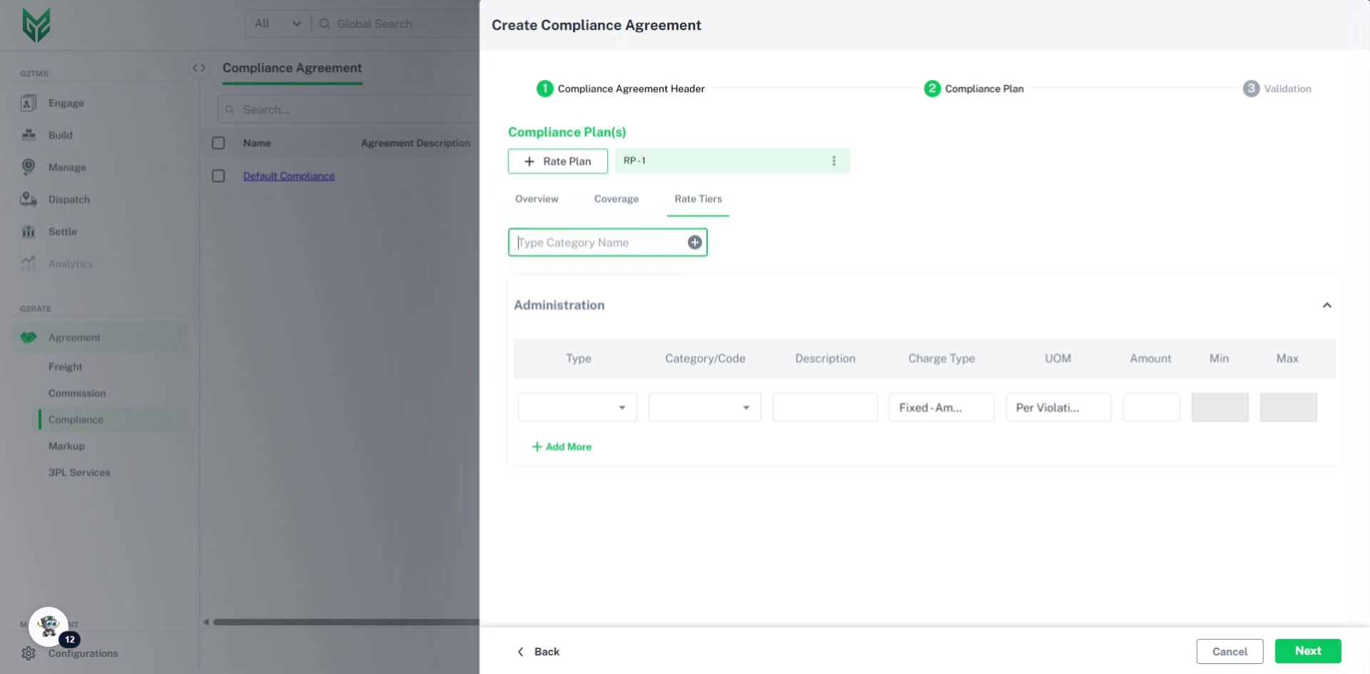 Fill the Category Name