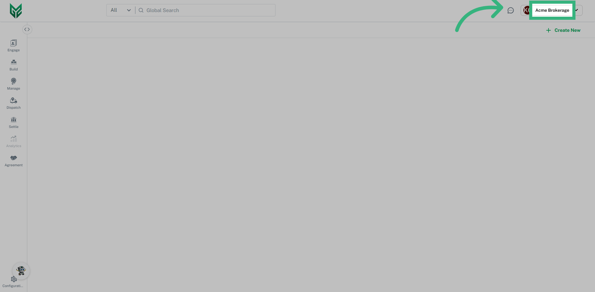 Click on your account name