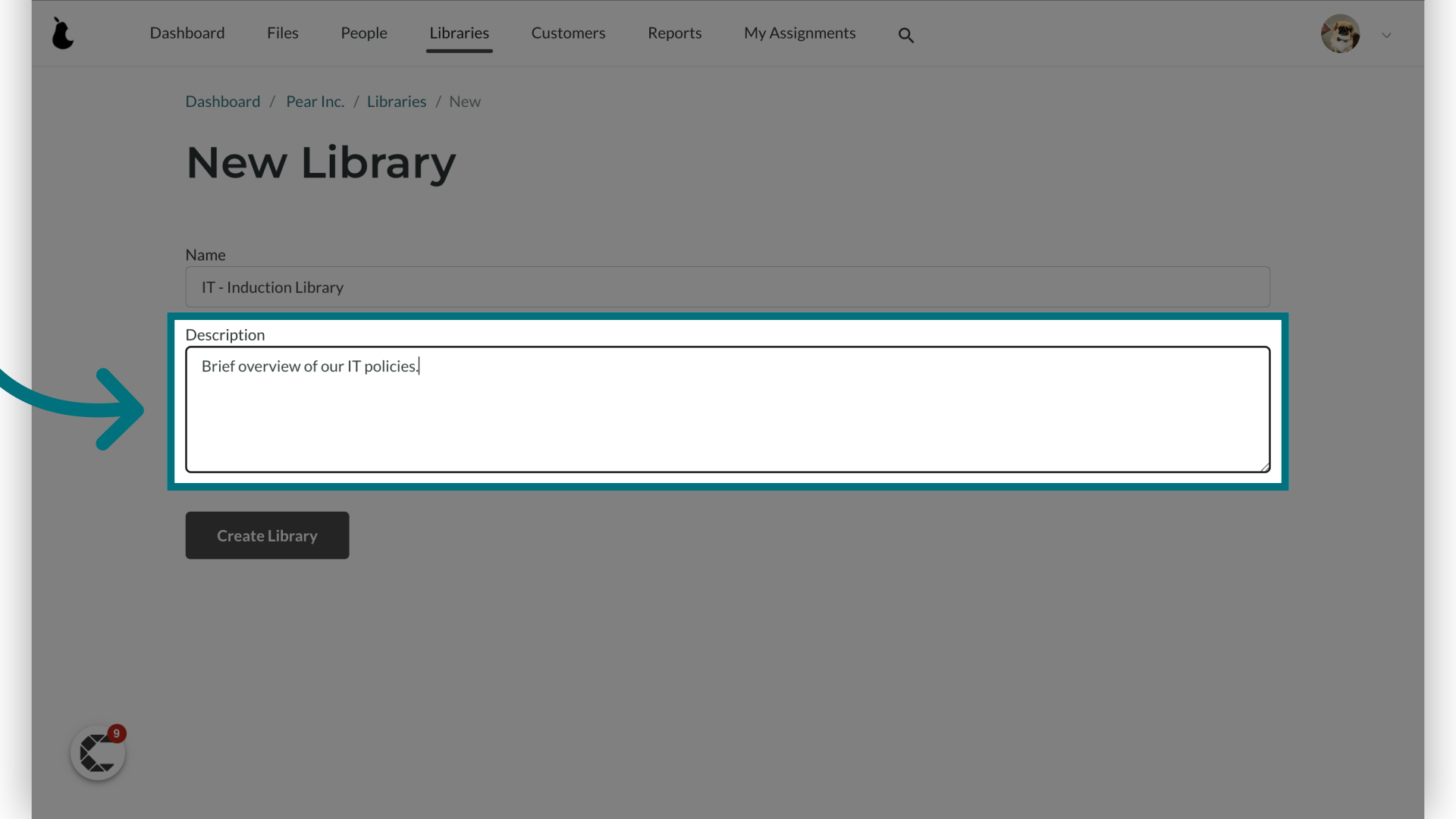 Provide a description of your library