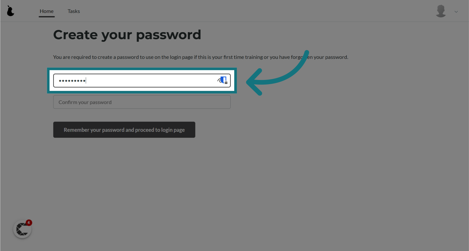 Create a password