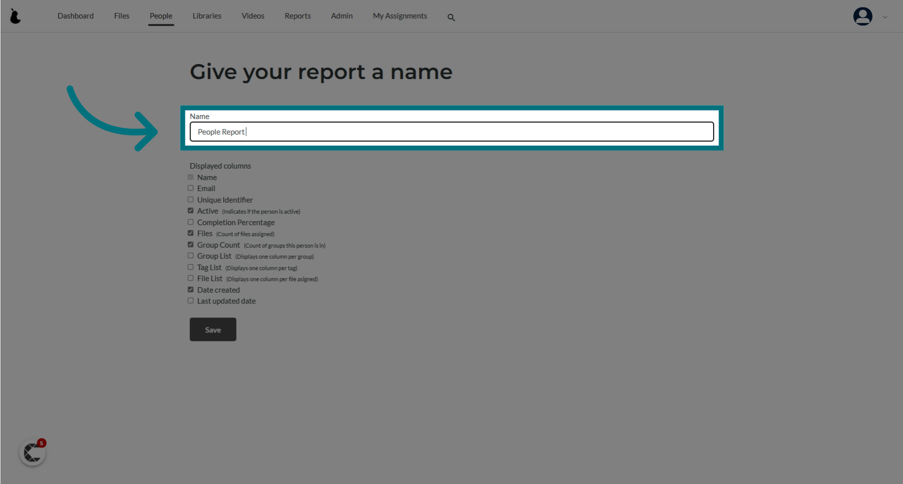 Rename your report