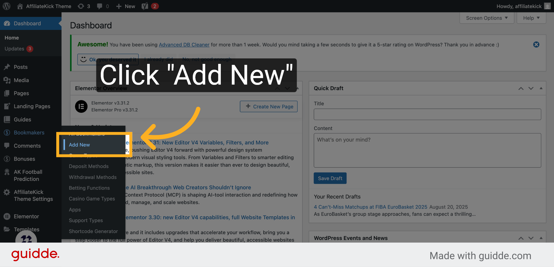 Click 'Add New'