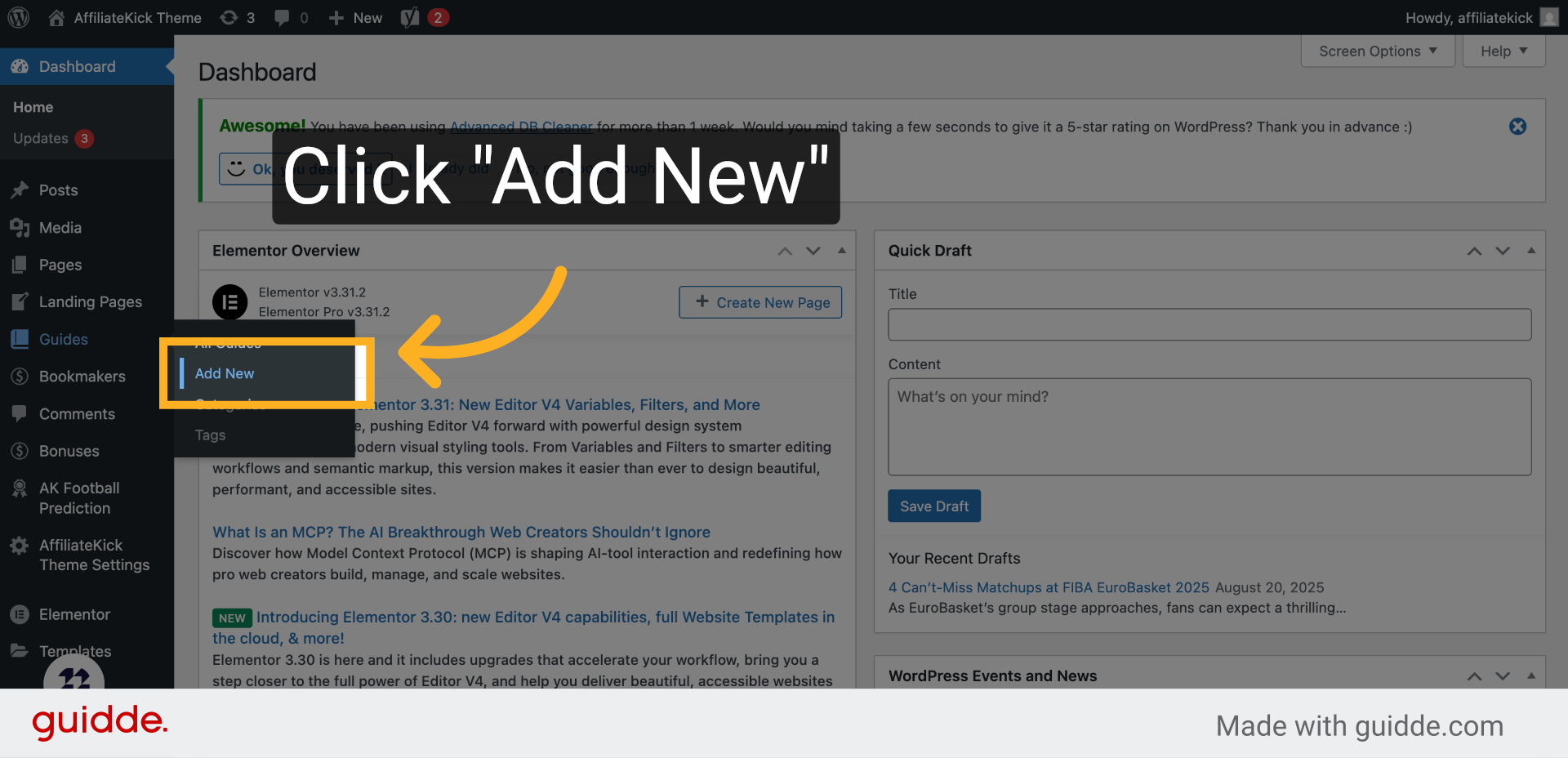 Click 'Add New'