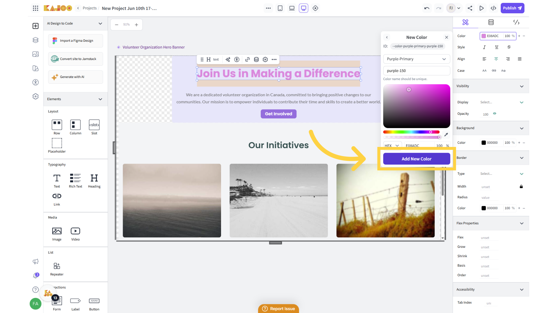 Add Color to Design System