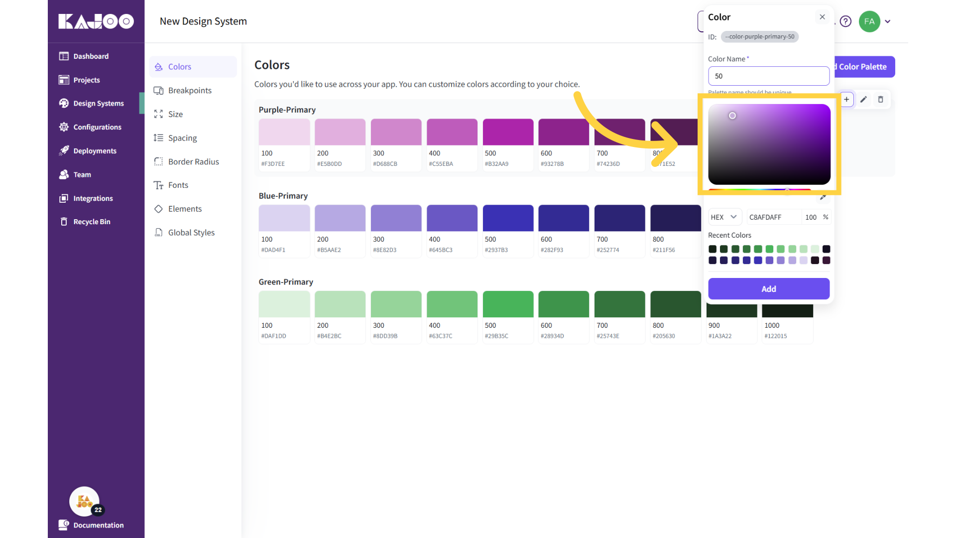 Select Color