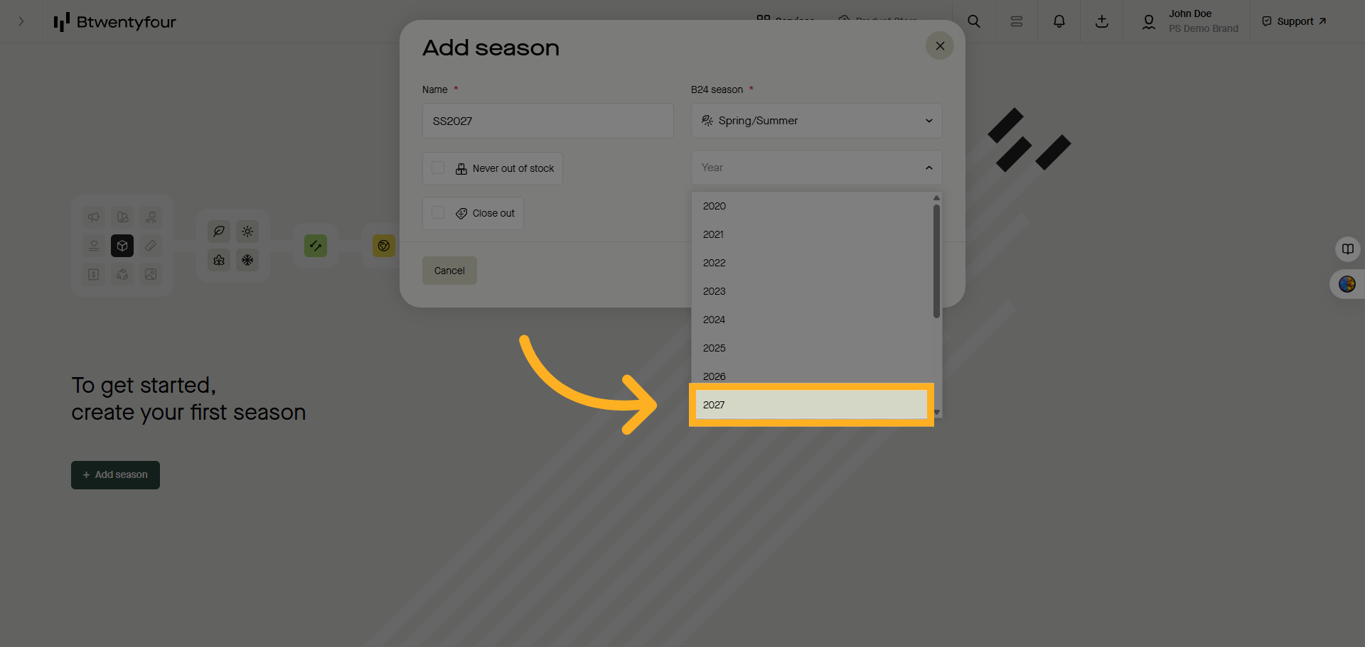Select Year For Mapping