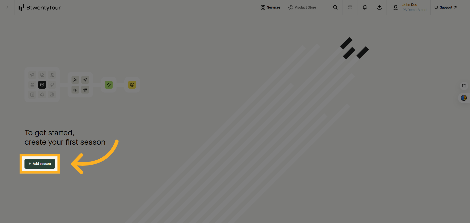 Click Add Season Button