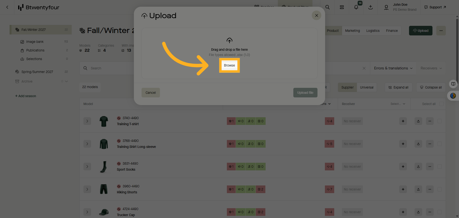 Browse and Select File