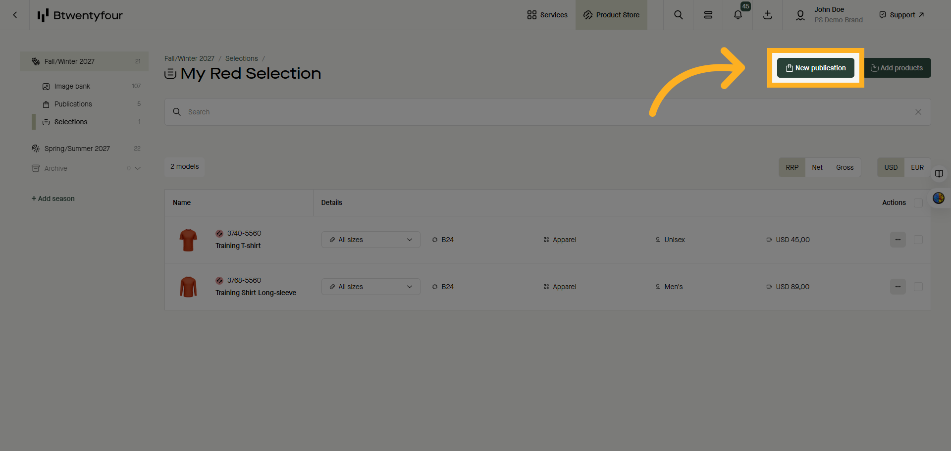 Create New Publication