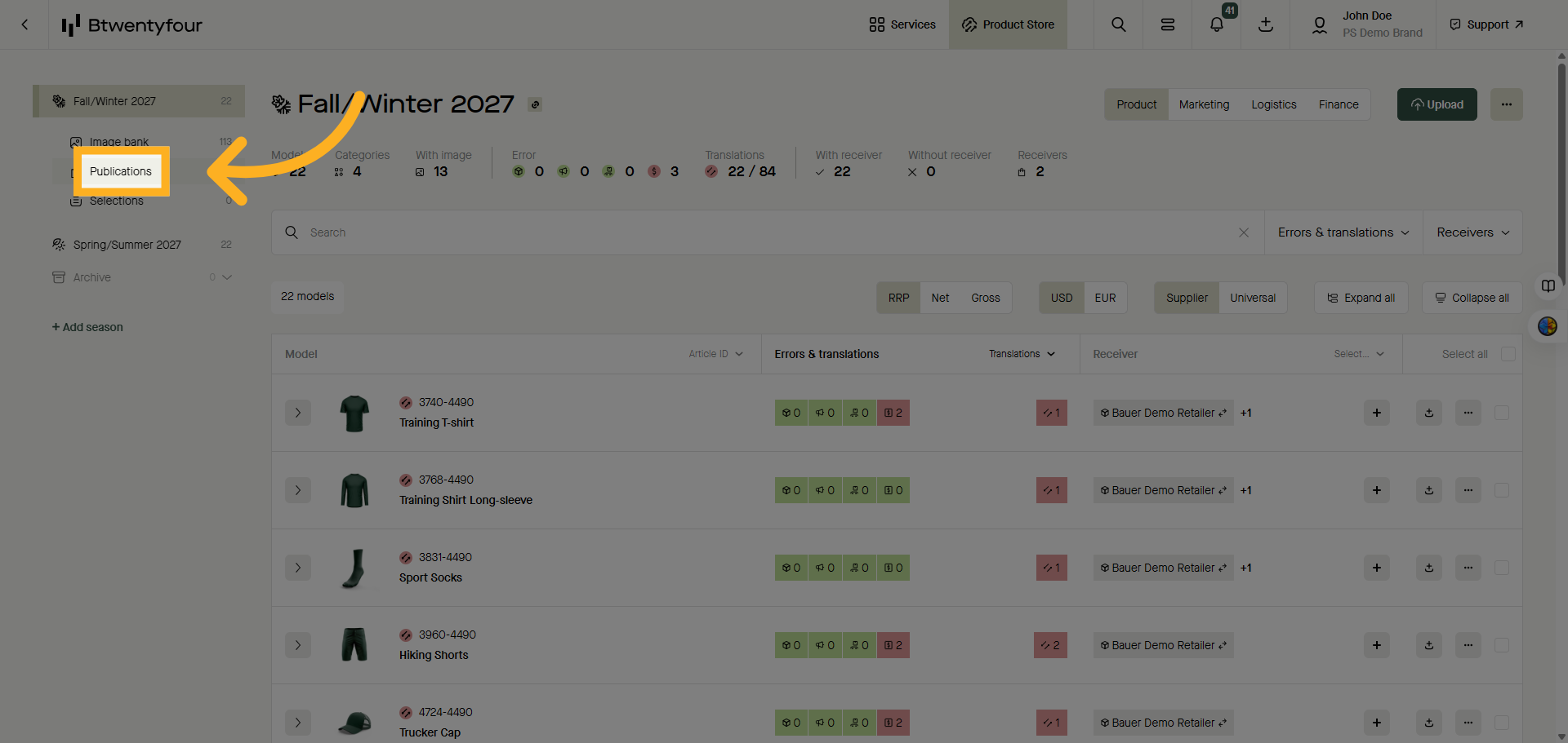 Navigate to Publications Section