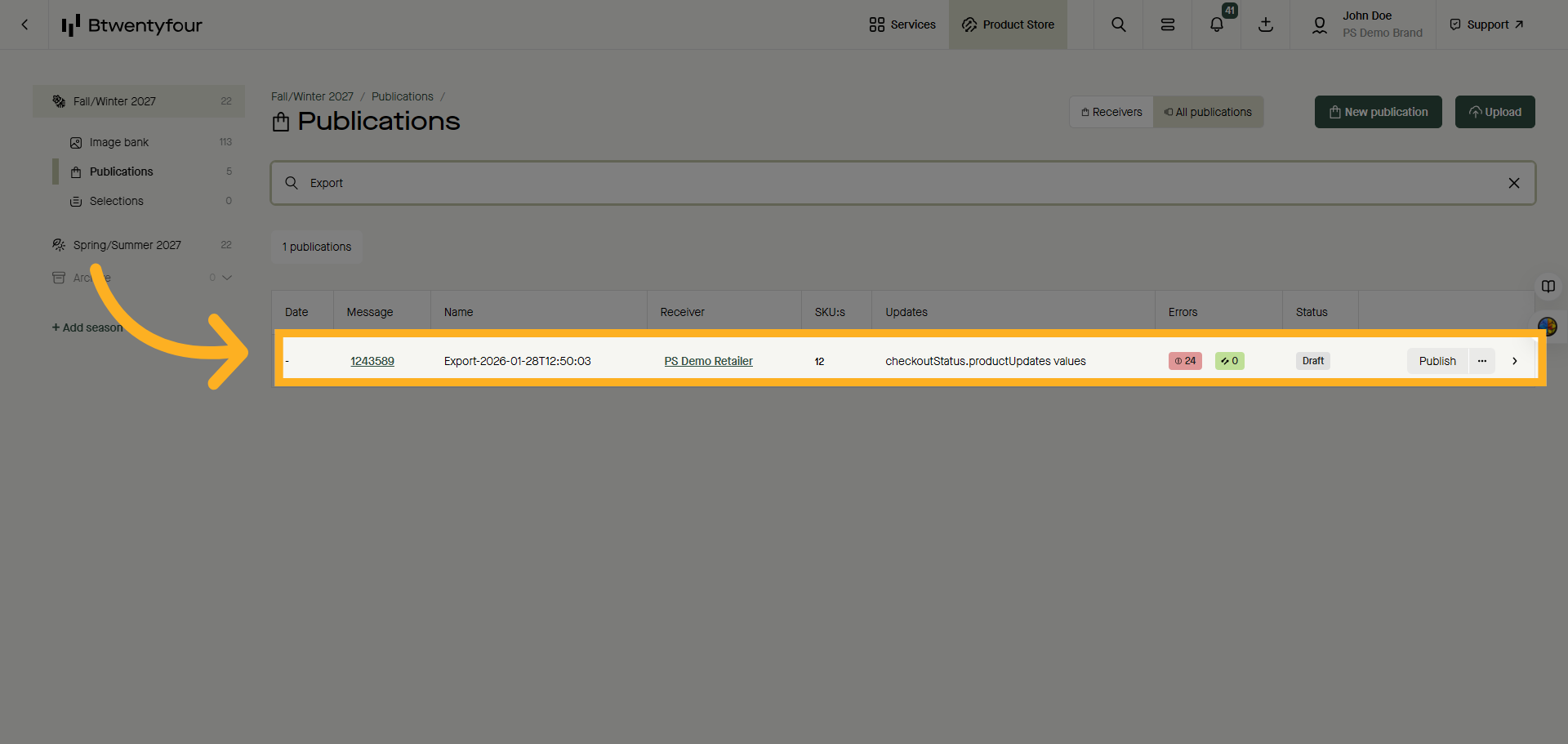 Select Exported Publication