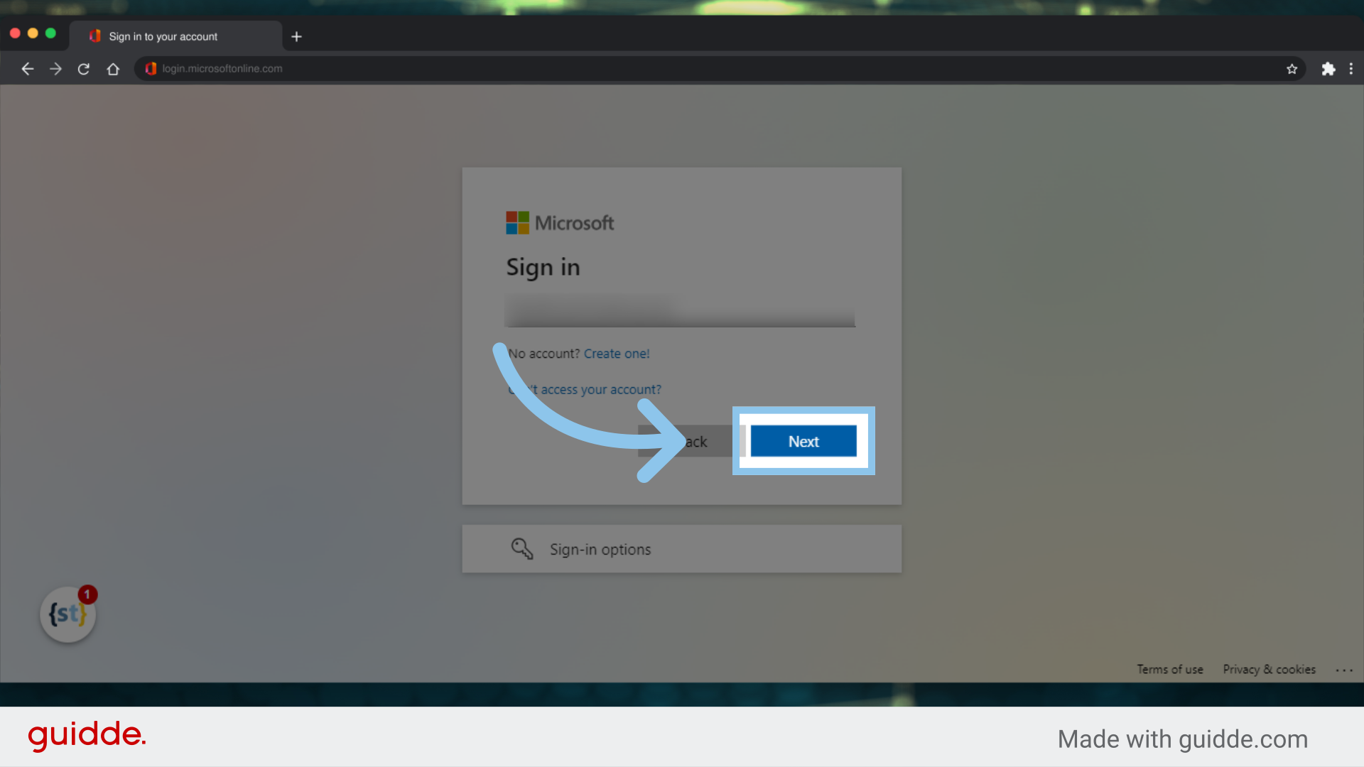 Click 'Next'