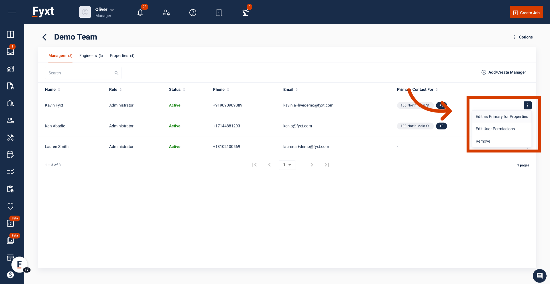 Manager Configurations