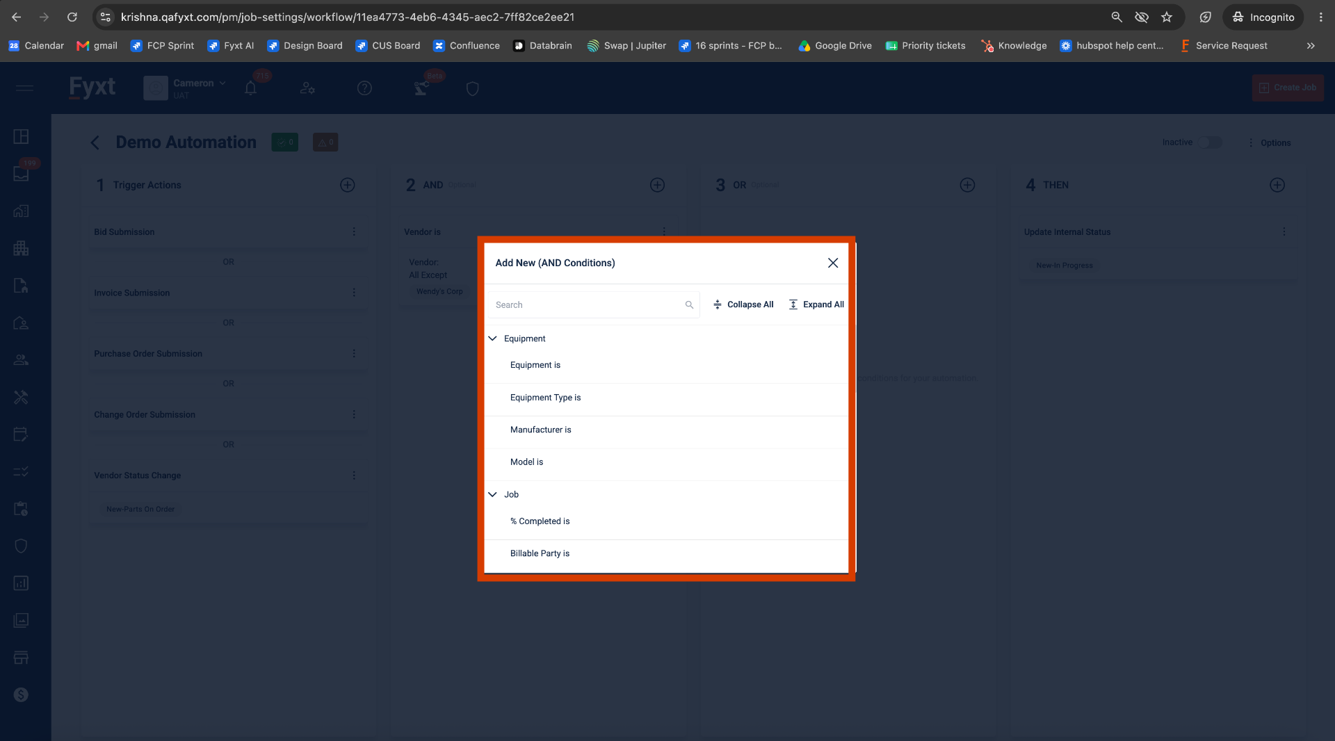 Selecting a Condition