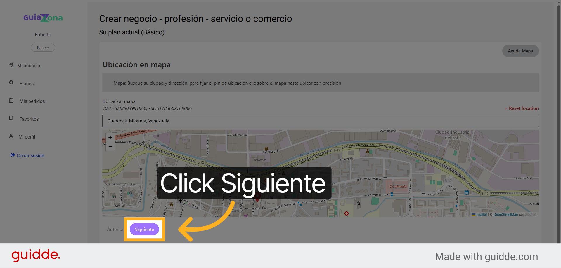 Siguiente