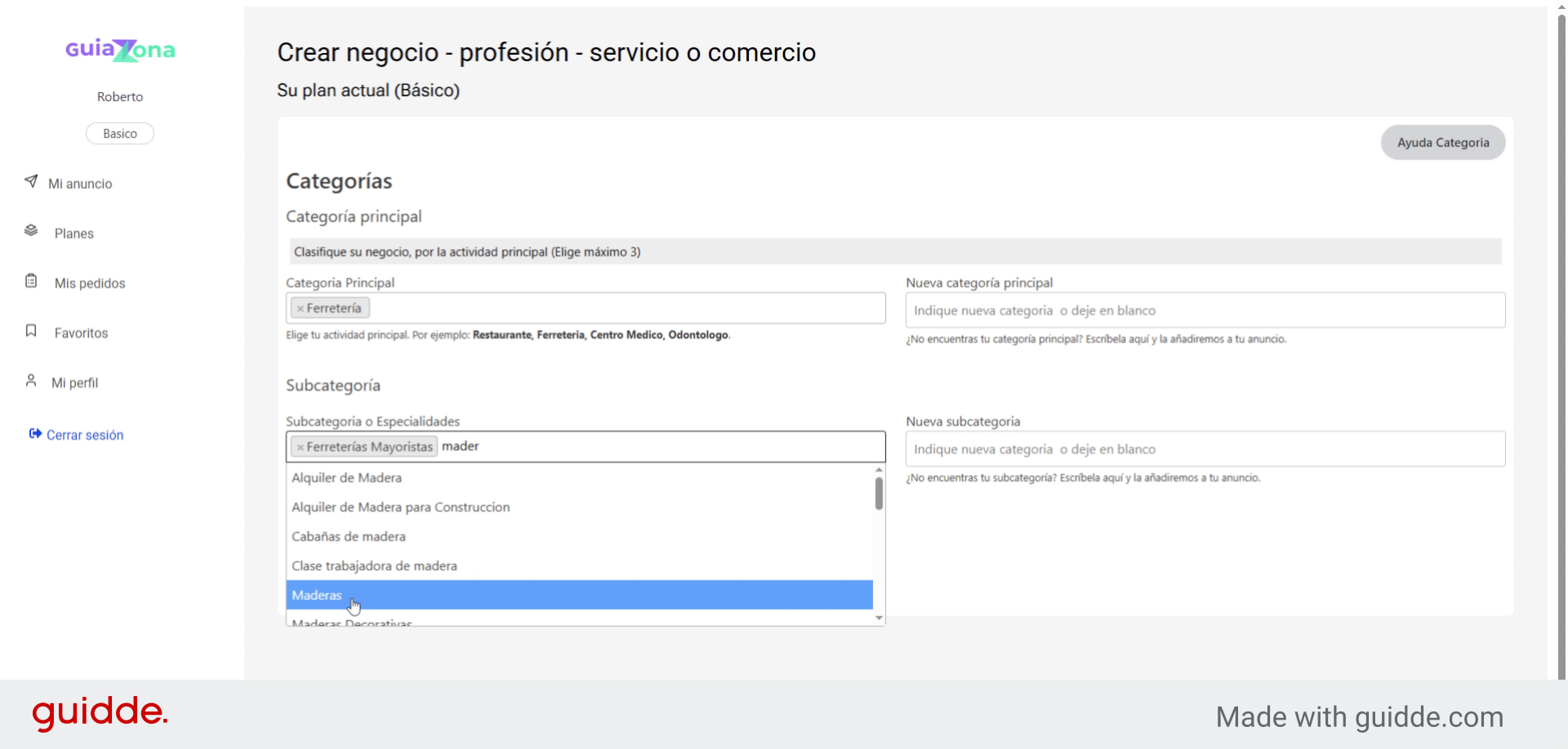 Subcategoria