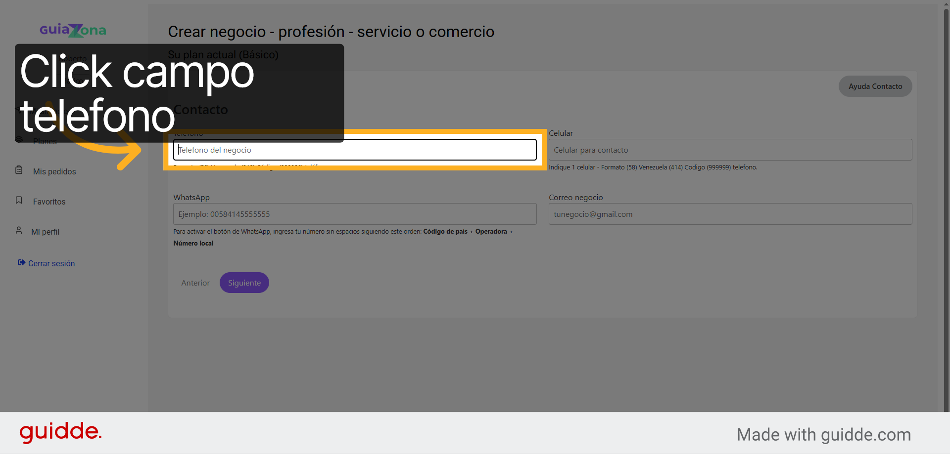 Seccion contacto
