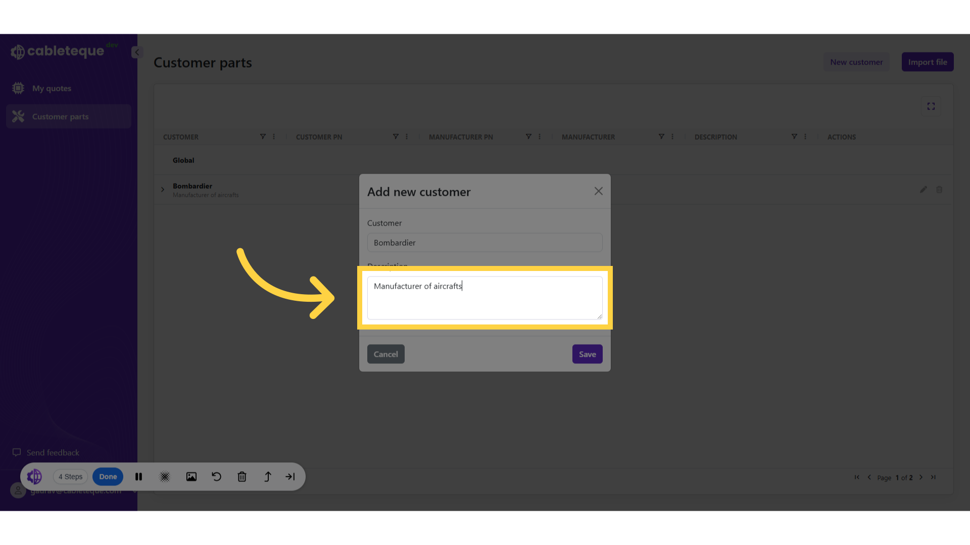 Update the description