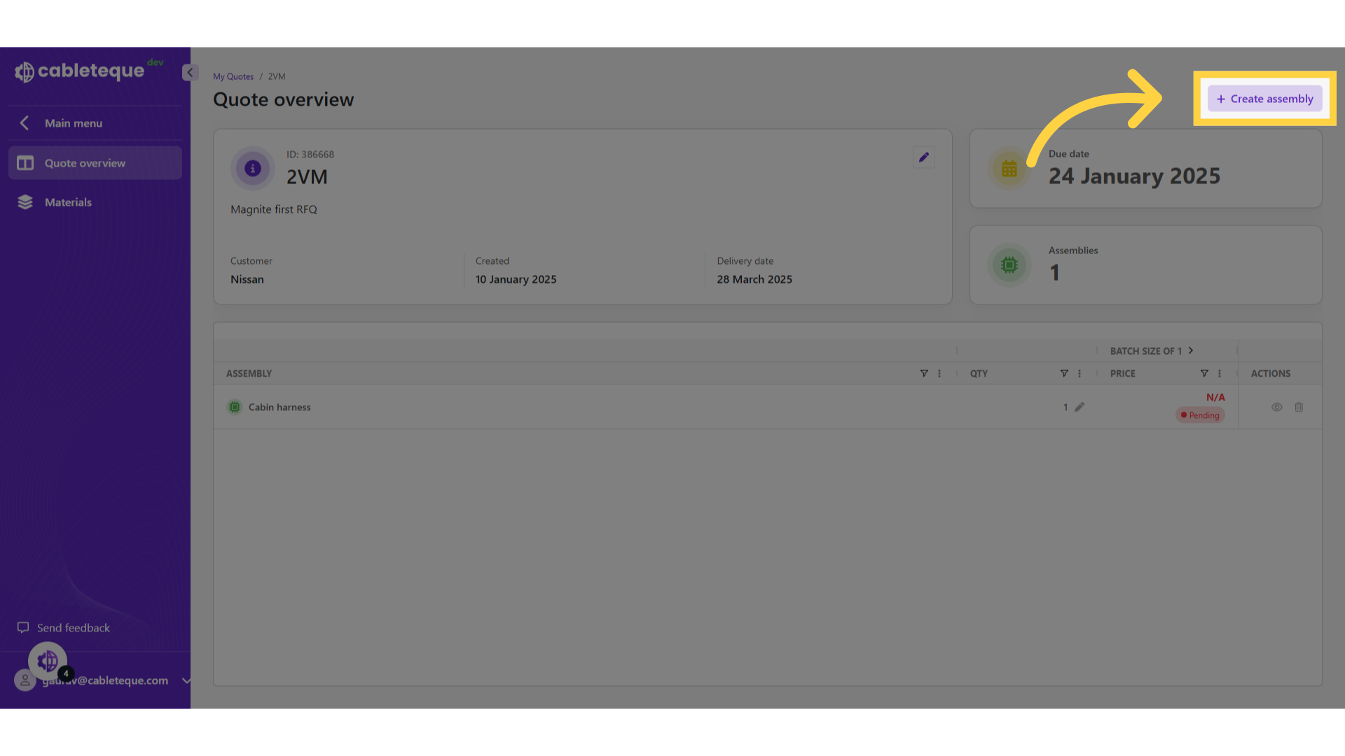 Click 'Create assembly'