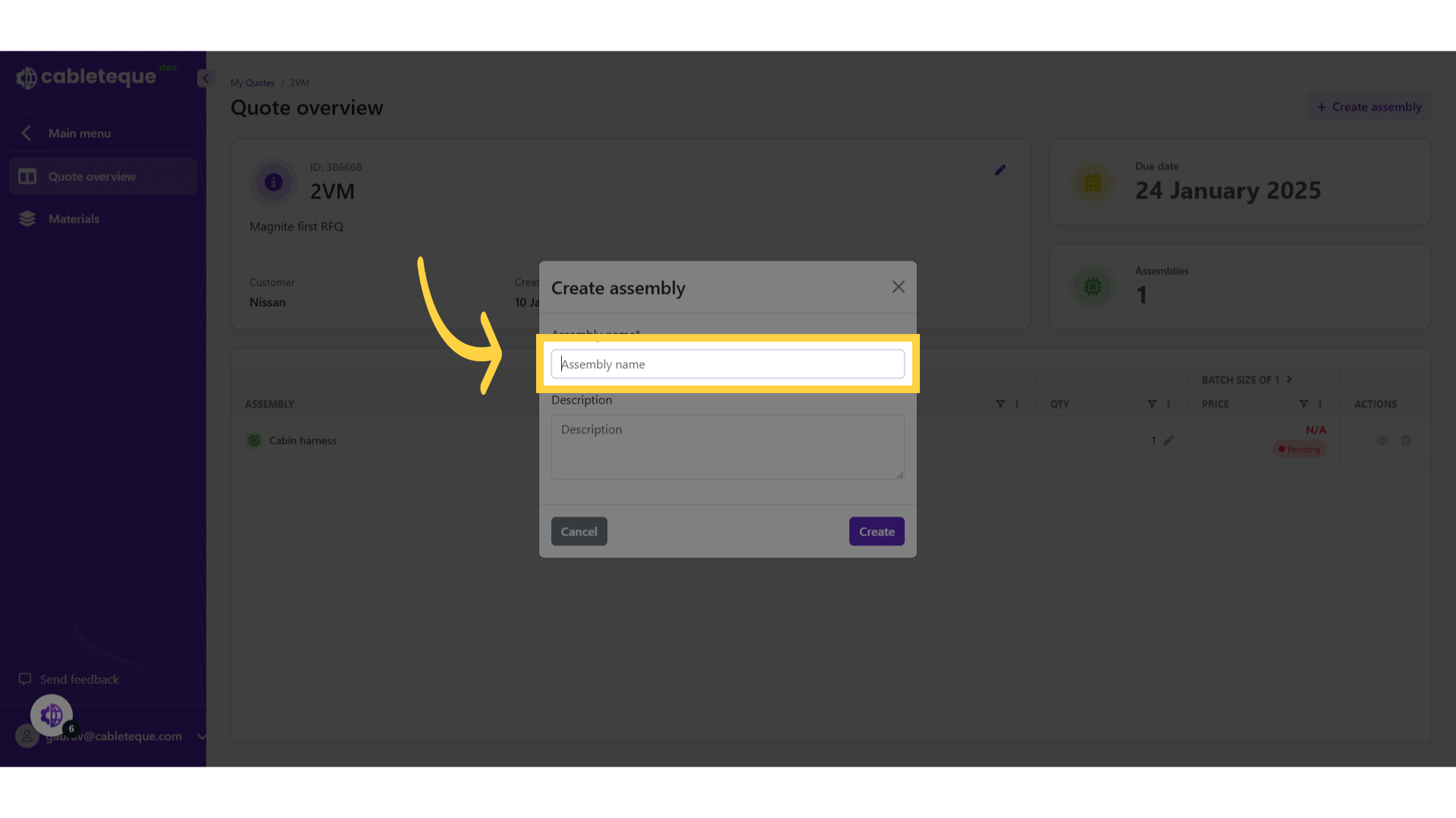 Click 'Assembly name'