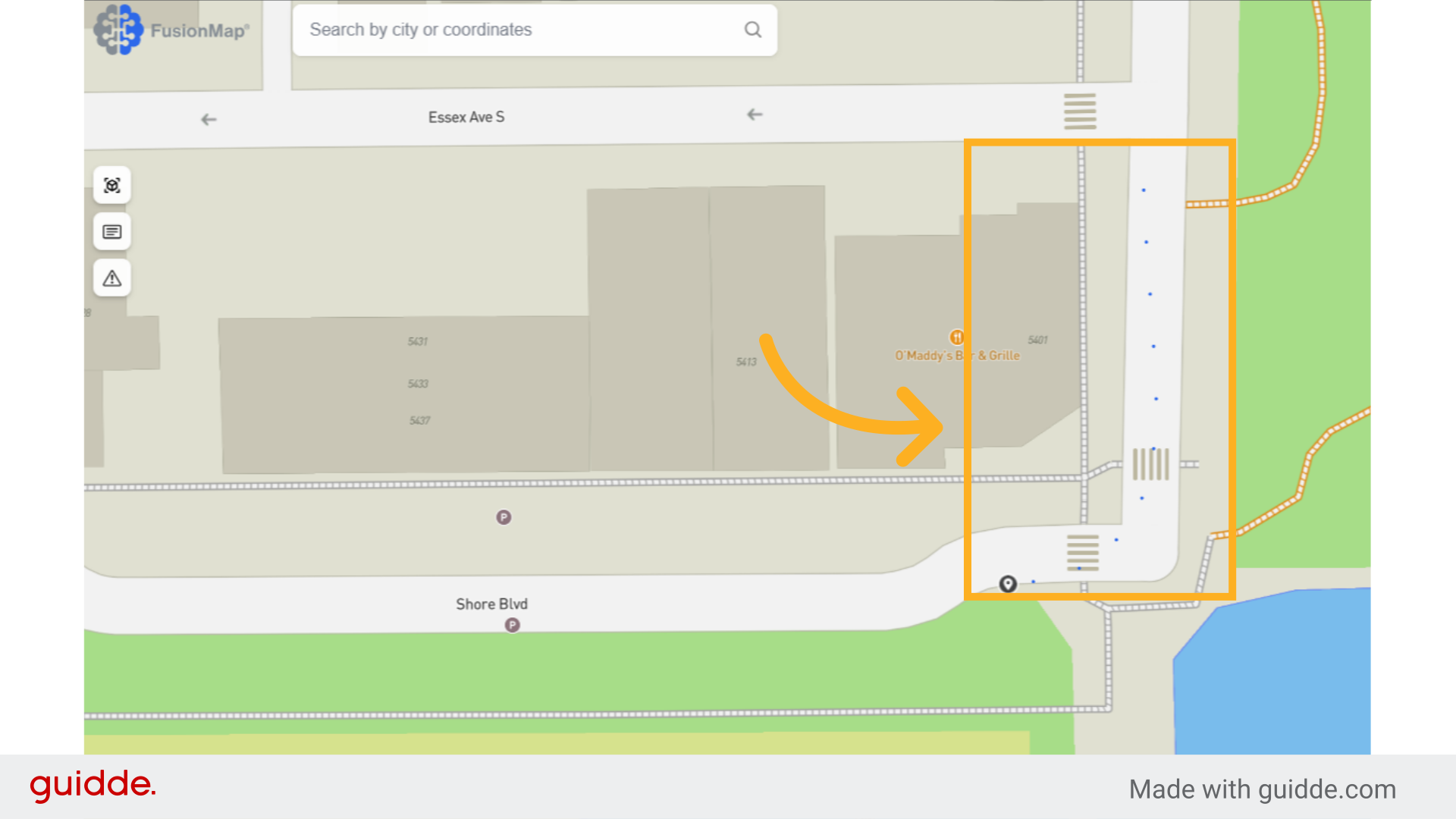 This takes you to your visualized tour on the map