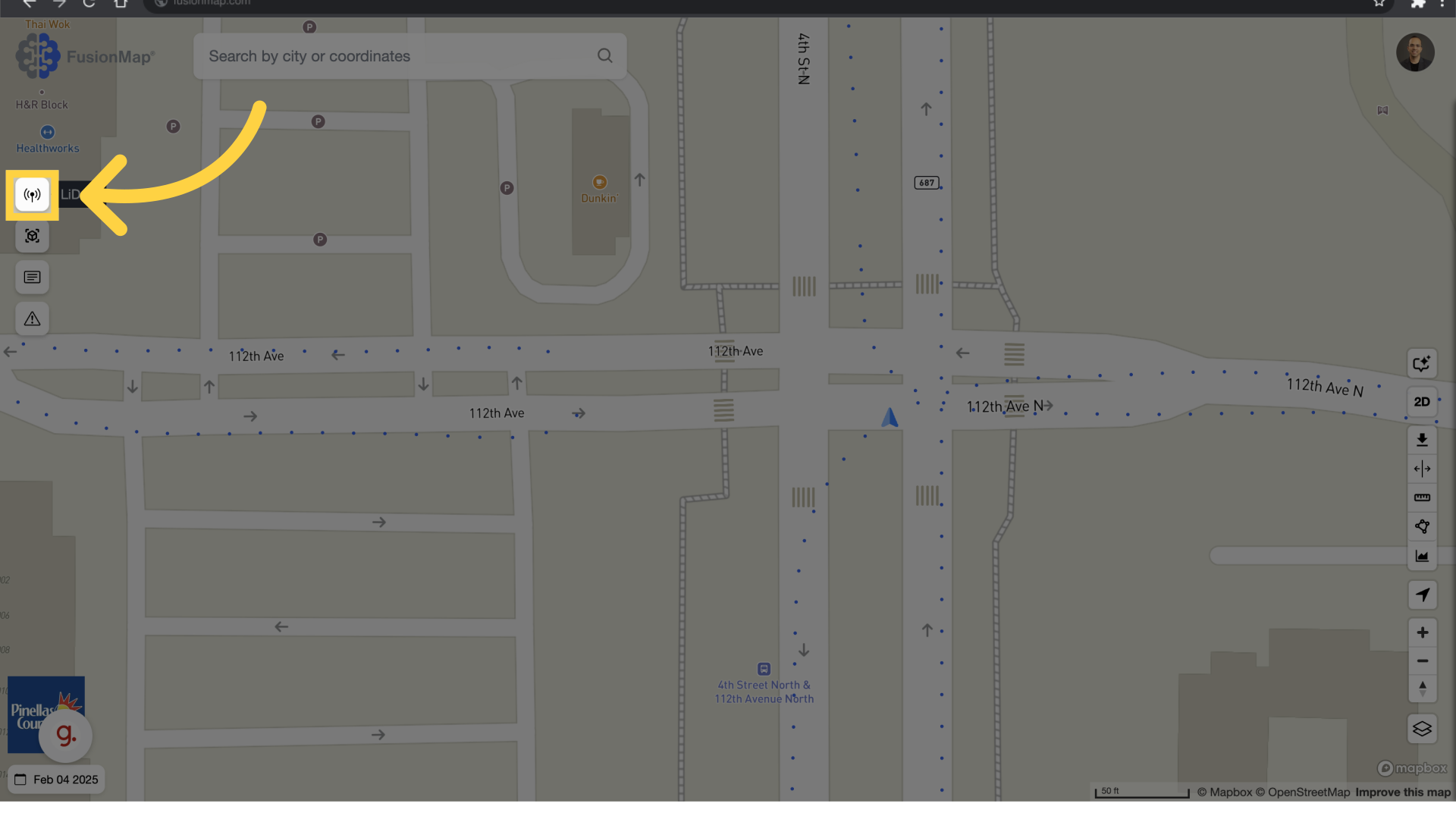 Click LiDAR view