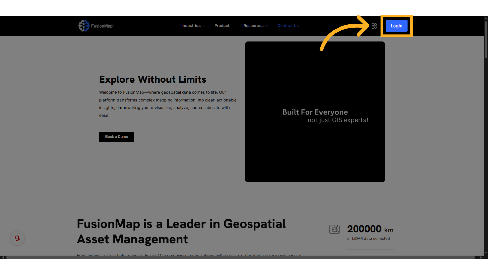 Click on the 'Login' button