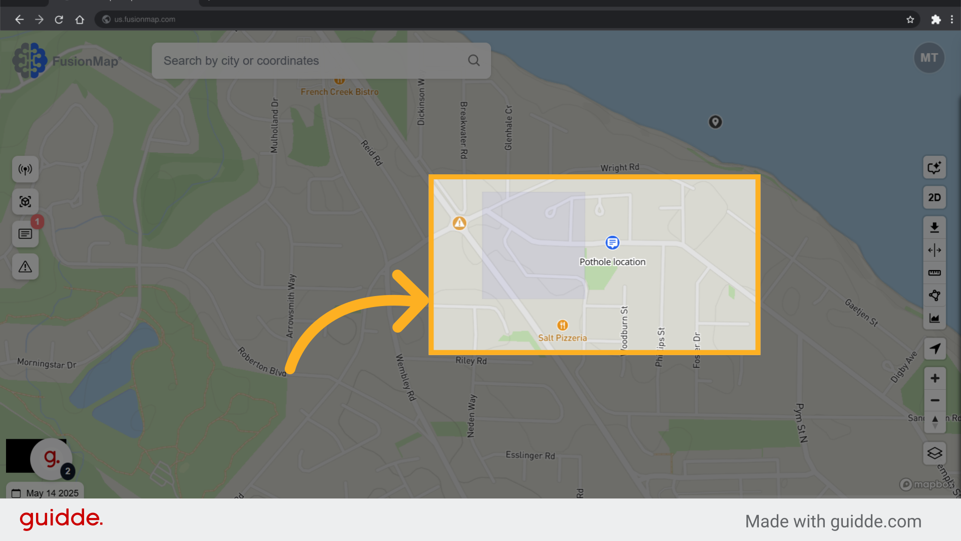 Select the area containing the items to be downloaded