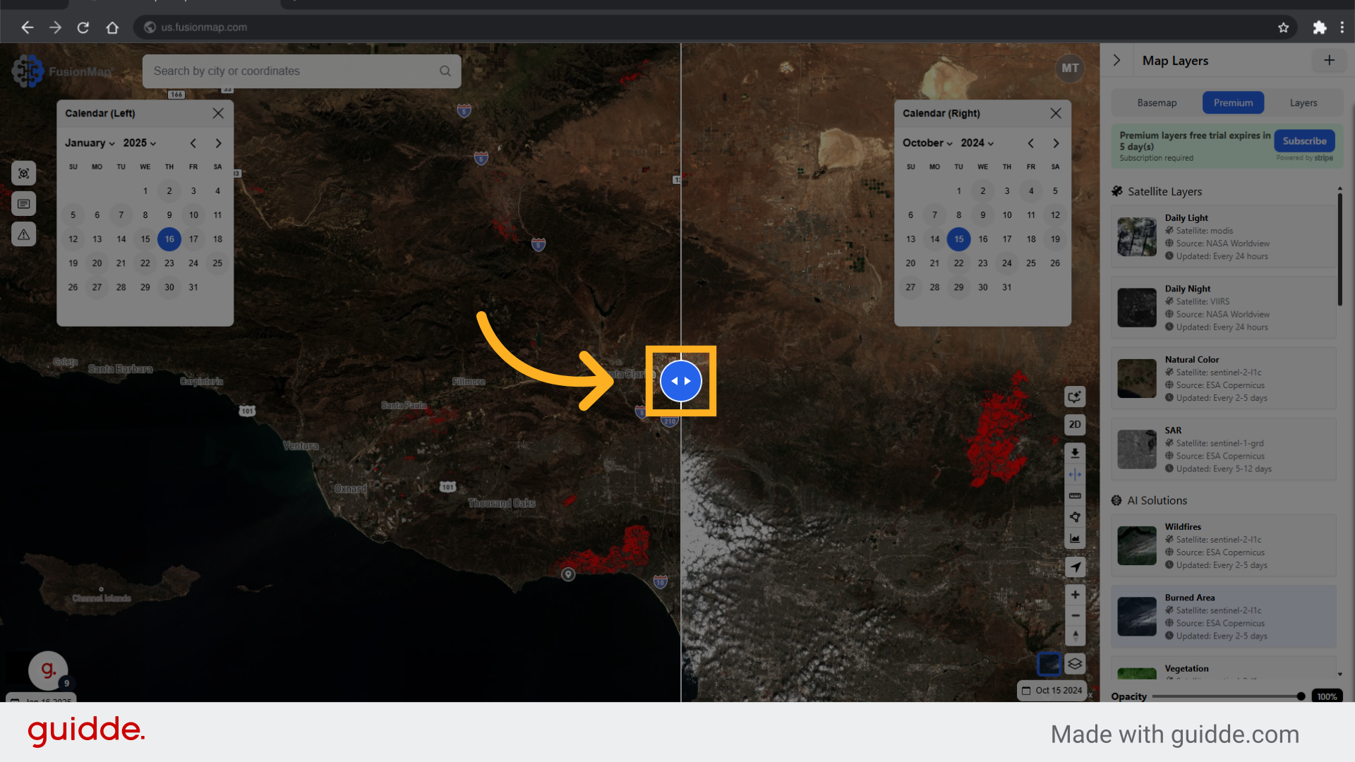 Drag this slider to compare