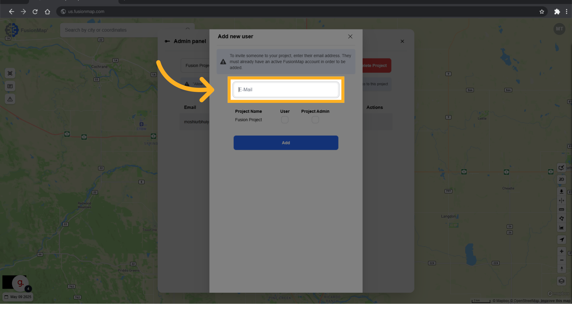 Enter their email