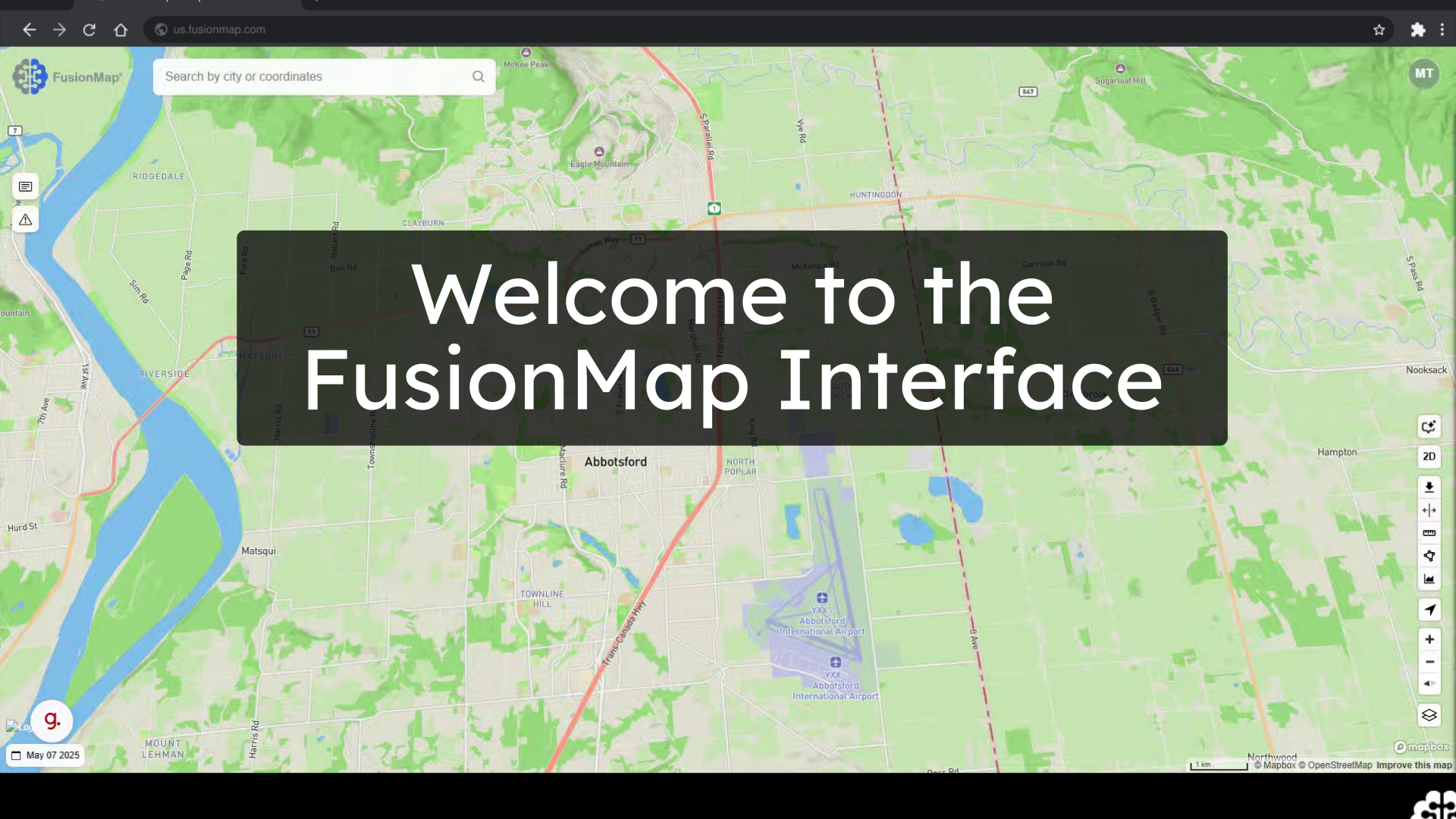 Welcome to the FusionMap Interface