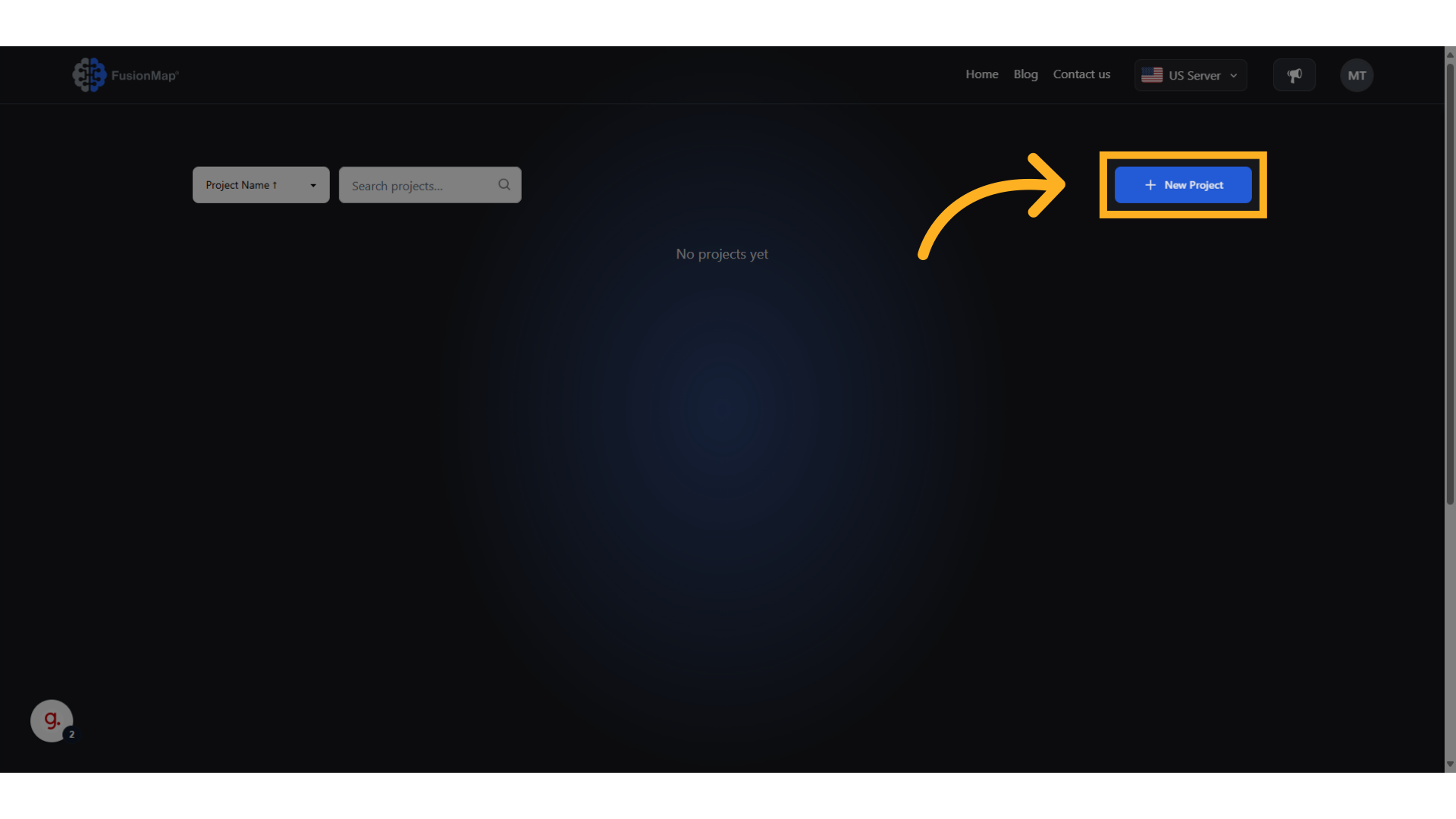 Click 'New Project'
