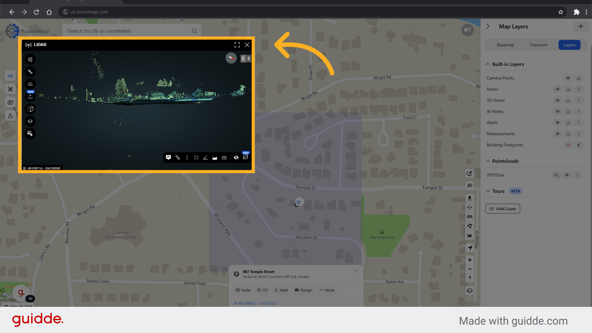 The LiDAR Viewer will open